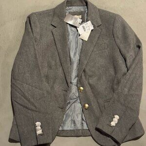 J. Crew Gray Blazer with Gold Accents